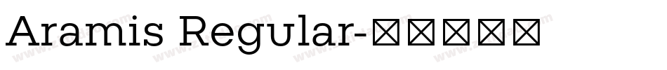 Aramis Regular字体转换